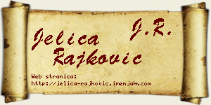 Jelica Rajković vizit kartica